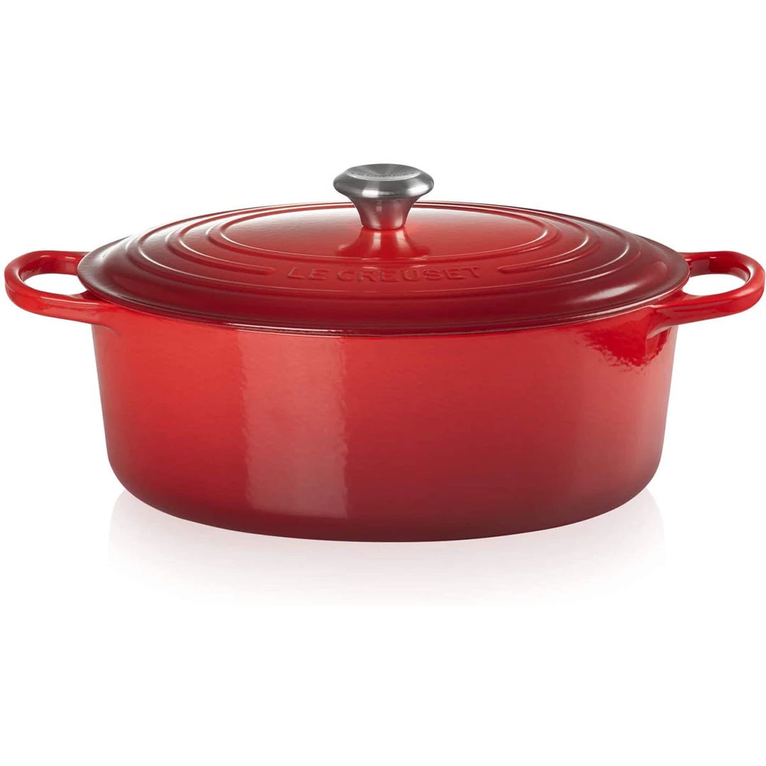 Le Creuset 8 Qt. Signature Oval Dutch Oven - Cerise 3 Le Creuset 8 Qt. Signature Oval Dutch Oven - Cerise