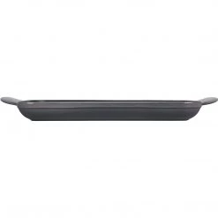 Le Creuset Enamaled Cast Iron Square Grill, 9.5", Oyster