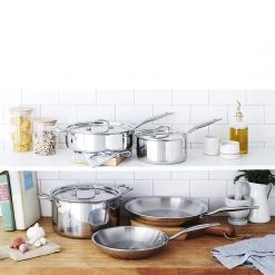 Hammer Stahl Heritage Steel 8 Piece Core Cookware Set - Titanium