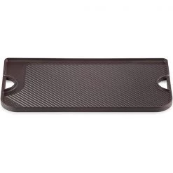 Le Creuset Enameled Cast Iron Giant Reversible Grill/Griddle, 10" X 18.5", Licorice