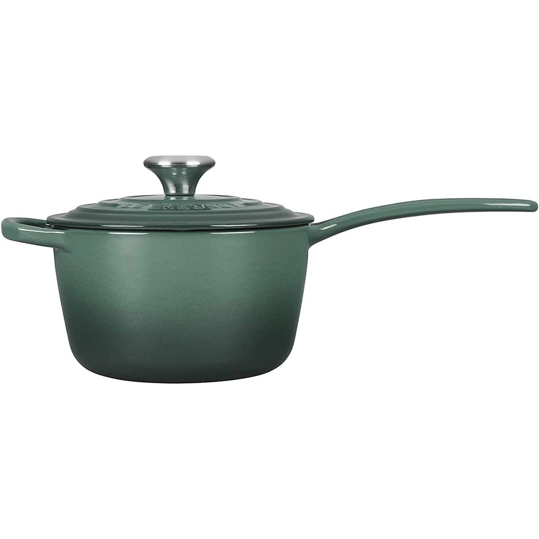 Le Creuset 1.75 Qt. Signature Saucepan - Artichaut COOKWARE 4 Le Creuset 1.75 Qt. Signature Saucepan - Artichaut COOKWARE