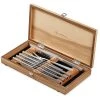 Wusthof 10-Piece Stainless Carving Steak Knife Set, Olivewood