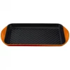 COOKWARE Le Creuset Extra-Large 15.75'' X9'' X 1'' Double Burner Grill - Flame