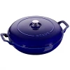 Staub Cast Iron 3.5-Quart Braiser - Dark Blue COOKWARE