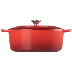 COOKWARE Le Creuset 6.75 Qt. Signature Oval Dutch Oven - Cerise
