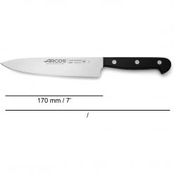 Arcos Chef Knife, Standard, Black CUTLERY