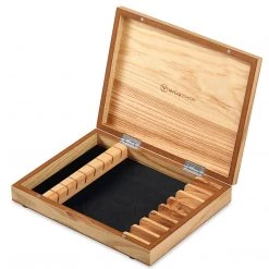 Wusthof 8-Piece Stainless Mignon Steak Knife Set, Olivewood