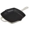 Le Creuset 10.25'' Signature Square Skillet Grill - Meringue COOKWARE