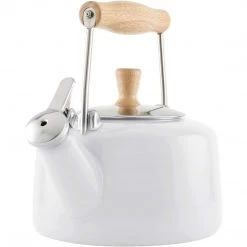 Chantal 1.4 Qt. Enamel-on-Steel Sven Teakettle - White COOKWARE 10 Chantal 1.4 Qt. Enamel-on-Steel Sven Teakettle - White COOKWARE