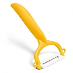COOKS TOOLS Kyocera Advanced Ceramic Horizontal Y Peeler, Yellow