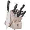Zwilling J.A. Henckels Pro 7-Piece Knife Block Set - White CUTLERY