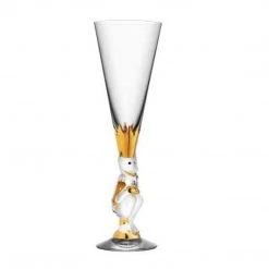 Orrefors Sparkling Devil 6.4 Oz. Clear Champagne/Flute, 9" H