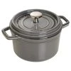 Staub Cast Iron 0.75-Quart Round Cocotte - Graphite Grey