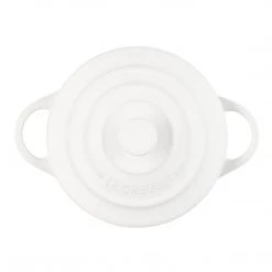 COOKWARE Le Creuset 8 Oz. Mini Round Cocotte - White (House Special) 9 COOKWARE Le Creuset 8 Oz. Mini Round Cocotte - White (House Special)