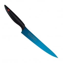 CUTLERY Chroma Kasumi 7-3/4-Inch Titanium-Coated Carving Knife, Blue