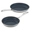 Zwilling J.A. Henckels Clad Cfx 2-Piece Stainless Steel Ceramic Fry Pan Set