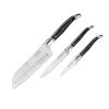Trudeau Laguiole Knife Starter Set, 3 Pieces (Black Horn)