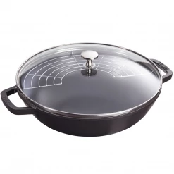 Staub Cast Iron 4.5-Quart Perfect Pan - Matte Black
