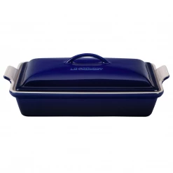 Le Creuset 4 Qt. Heritage Covered Rectangular Casserole - Indigo