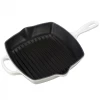 COOKWARE Le Creuset 10.25'' Signature Square Skillet Grill - White 1 COOKWARE Le Creuset 10.25'' Signature Square Skillet Grill - White