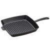 Staub Cast Iron 12" Square Grill Pan - Matte Black COOKWARE