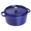 Staub Cast Iron 9-Quart Round Cocotte - Dark Blue