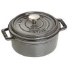 COOKWARE Staub Cast Iron 0.5-Quart Round Cocotte - Graphite Grey
