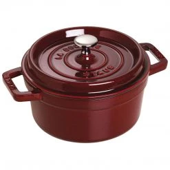 Staub Cast Iron 2.75-Quart Round Cocotte - Grenadine COOKWARE