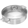 COOKWARE Chantal Induction 21 Steel 5-Quart Sauteuse With Glass Lid