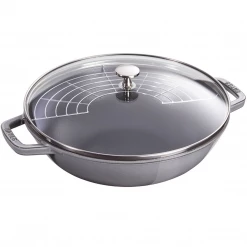 COOKWARE Staub Cast Iron 4.5-Quart Perfect Pan - Graphite