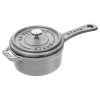 Staub Cast Iron 0.25-Quart Mini Saucepan - Graphite Grey 2 Staub Cast Iron 0.25-Quart Mini Saucepan - Graphite Grey