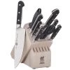 Zwilling J.A. Henckels Pro 10-Piece Knife Block Set - White CUTLERY