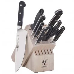 Zwilling J.A. Henckels Pro 10-Piece Knife Block Set - White CUTLERY