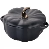 Staub Ceramic 24-Ounce Pumpkin Cocotte - Matte Black COOKWARE