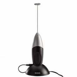 Bonjour Rechargeable Primo Latte Frother - Black/Silver