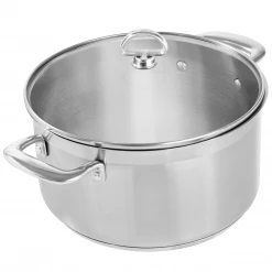 Chantal Induction 21 Steel 6-Quart Casserole With Glass Lid COOKWARE