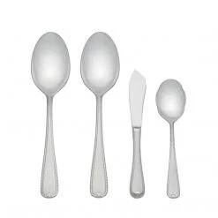 Gorham Ribbon Edge Frosted Flatware CUTLERY