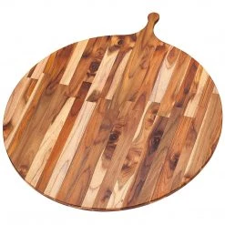 Teakhaus Cutting Board - Large Round Serving Board With Handle COOKWARE