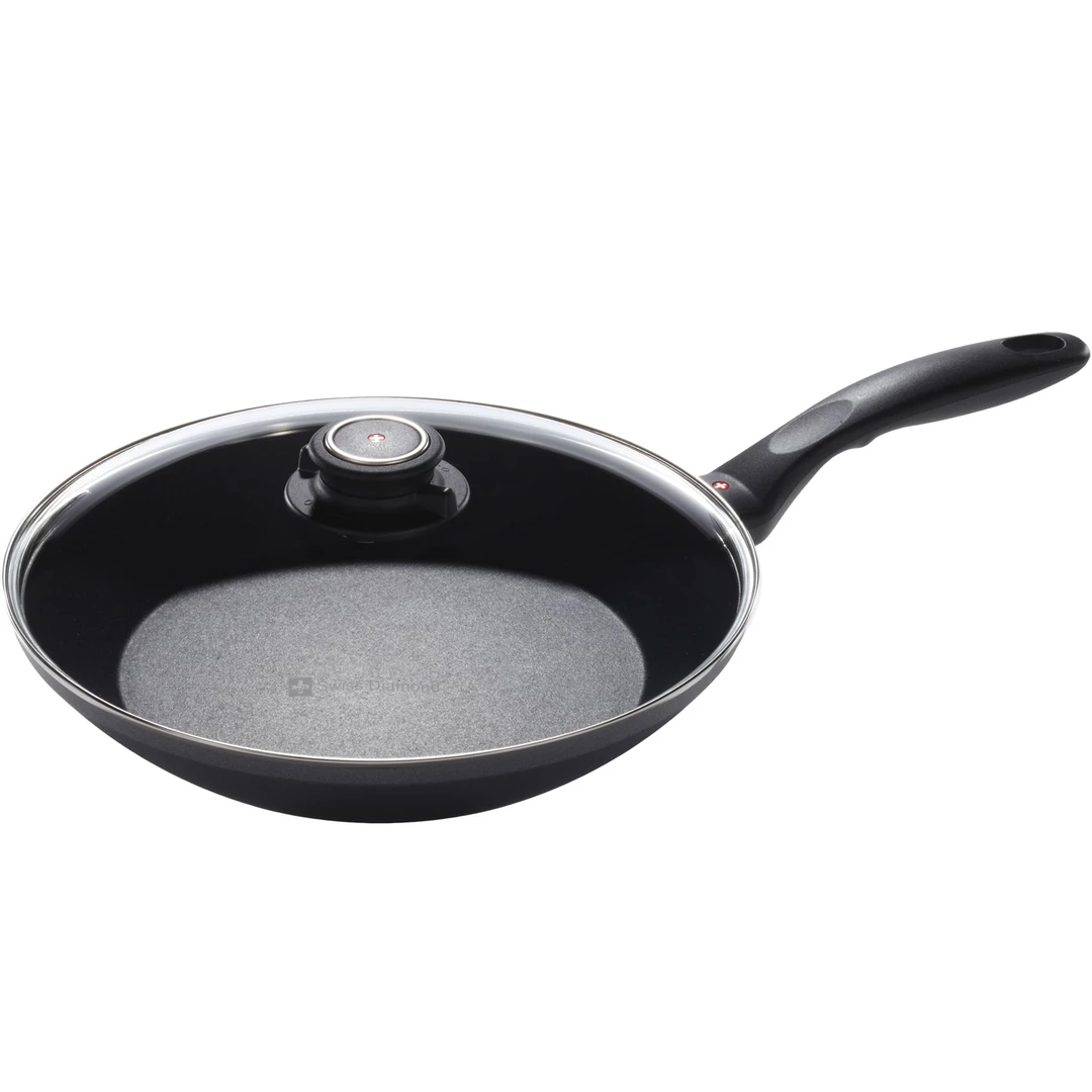 COOKWARE Swiss Diamond 9.5'' Edge Stir Fry Pan With Lid 3 COOKWARE Swiss Diamond 9.5'' Edge Stir Fry Pan With Lid