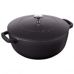 Staub Cast Iron 3.75-Quart Essential French Oven - Matte Black COOKWARE