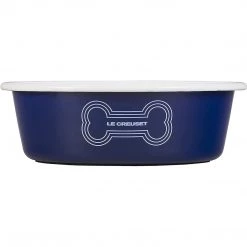 Le Creuset 4 Cup Medium Dog Bowl - Dark Blue HOME
