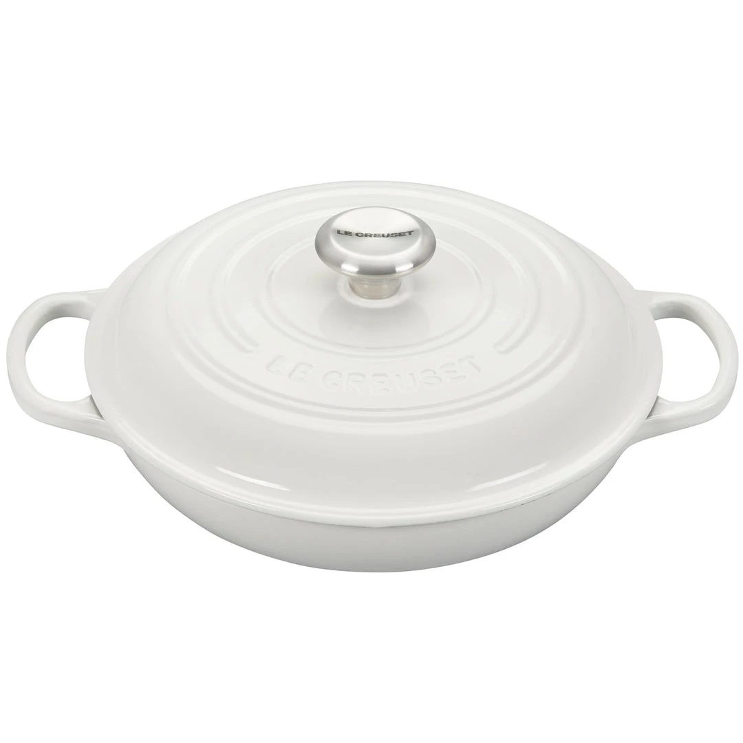 COOKWARE Le Creuset Signature 2.25-Quart Braiser With Stainless Steel Knob - White 3 COOKWARE Le Creuset Signature 2.25-Quart Braiser With Stainless Steel Knob - White