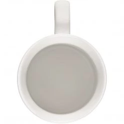 Le Creuset Noel Collection: 14 Oz. Santa Mug - White W/ Applique (Dark Skin Santa) Coffee & Espresso Mugs