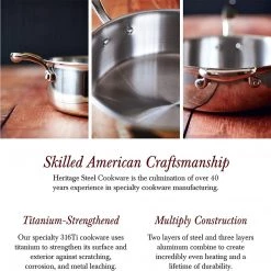 Hammer Stahl Heritage Steel 8 Piece Core Cookware Set - Titanium