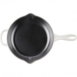 Le Creuset 10.25'' Signature Iron Handle Skillet - Meringue