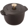 Staub Cast Iron 0.75-Quart Petite French Oven - Matte Black COOKWARE