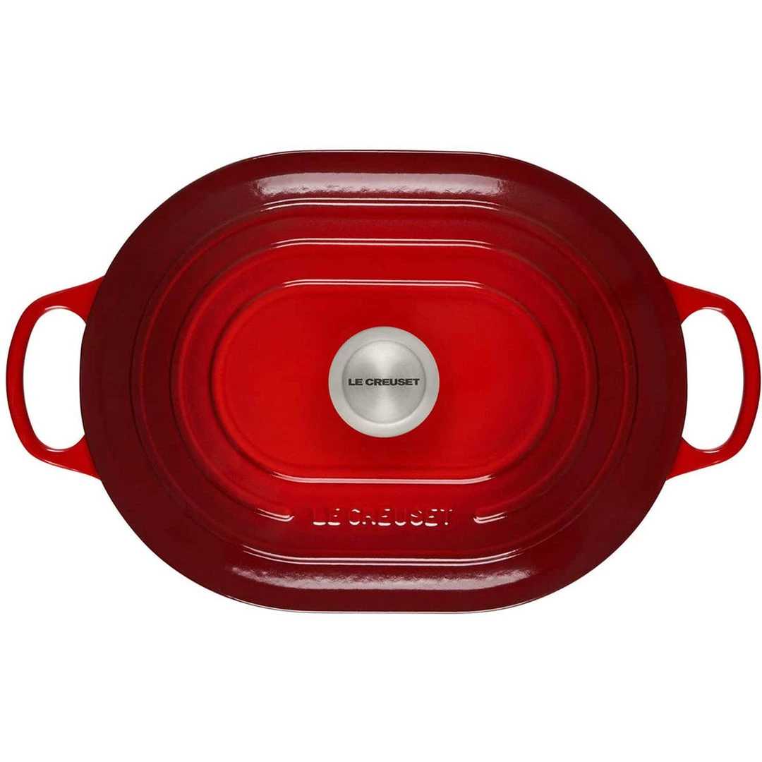 COOKWARE Le Creuset 3.75 Qt. Signature Oval Casserole - Cerise 5 COOKWARE Le Creuset 3.75 Qt. Signature Oval Casserole - Cerise