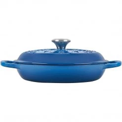 Le Creuset 2.25 Qt. Noel Collection: Signature Braiser - Embossed Snowflake W/ Stainless Steel Knob - Marseille LeCreuset 10 Le Creuset 2.25 Qt. Noel Collection: Signature Braiser - Embossed Snowflake W/ Stainless Steel Knob - Marseille LeCreuset