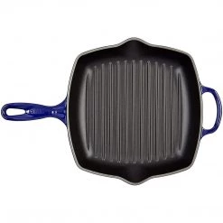 COOKWARE Le Creuset 10.25'' Signature Square Skillet Grill - Indigo 11 COOKWARE Le Creuset 10.25'' Signature Square Skillet Grill - Indigo
