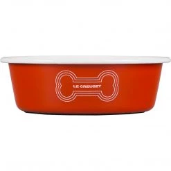 Le Creuset 4 Cup Medium Dog Bowl - Orange 12 Le Creuset 4 Cup Medium Dog Bowl - Orange